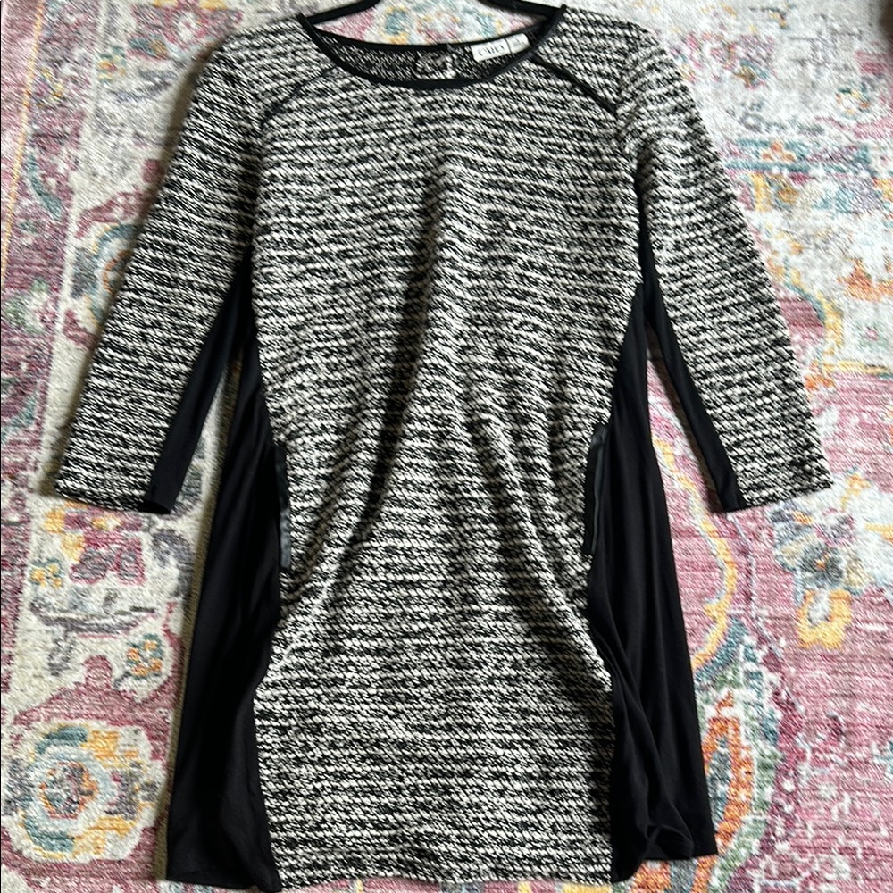 Women's Black and White Dress